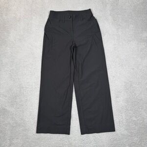 Lululemon City Sleek 5 Pocket Wide Leg Pant Black Warpstreme High Rise 24 Travel